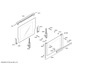 Схема №2 HEV43T350E Horno bosch poliv.multif.inox cif_e с изображением Внешняя дверь для духового шкафа Bosch 00673212