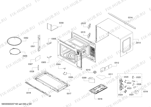 Схема №1 JP4119560 с изображением Регулировочный узел для микроволновой печи Bosch 12023873
