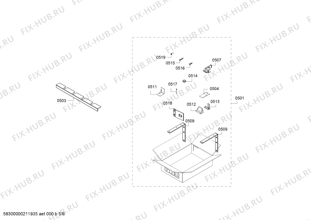 Схема №1 RF463304 Gaggenau с изображением Профилированная полоса для холодильной камеры Bosch 11025358