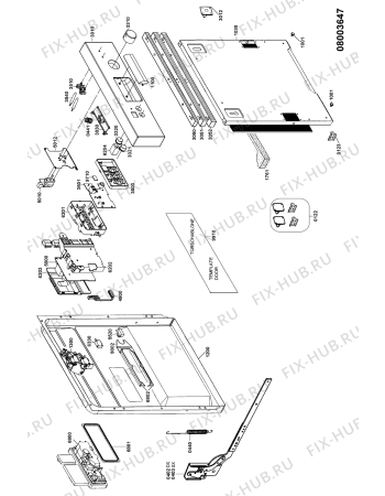 Схема №1 GCIK 6421/1 IN с изображением Панель для посудомоечной машины Whirlpool 481290508491