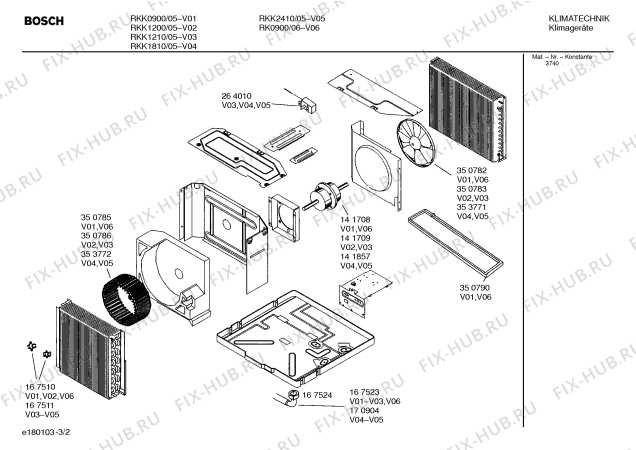 Схема №1 RKK2410 с изображением Привод для сплит-системы Bosch 00265730