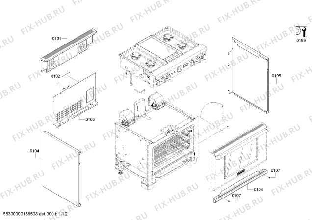 Схема №3 PRL364JDG с изображением Панель для духового шкафа Bosch 00687123