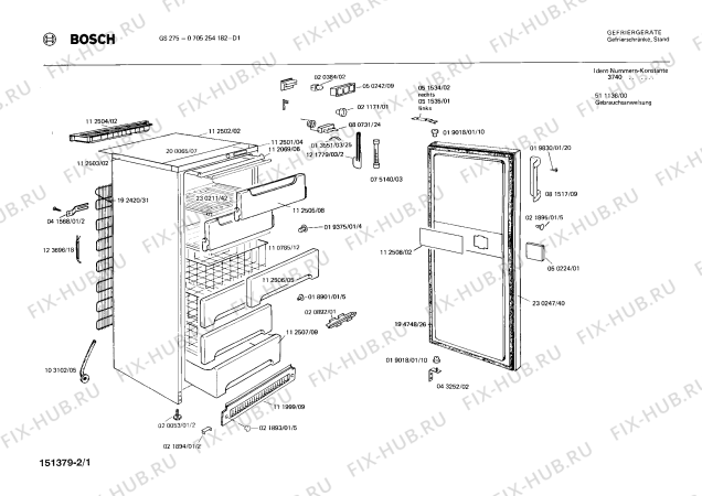 Схема №1 0705204063 GS225 с изображением Клапан для холодильной камеры Bosch 00112505