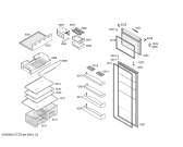 Схема №1 KDN40V00IL с изображением Дверь морозильной камеры для холодильника Bosch 00478583