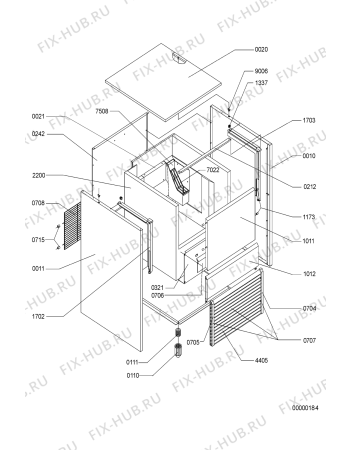 Схема №2 AGS 841/WP с изображением Дверца для холодильной камеры Whirlpool 483286001955