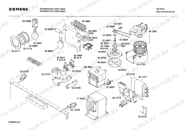 Схема №1 HF420017 с изображением Переключатель для свч печи Siemens 00028786