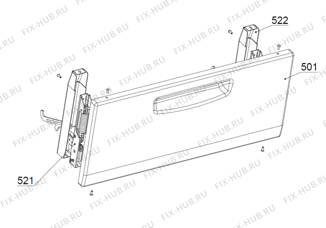 Взрыв-схема вытяжки Gorenje EK2102 A42001083 DK   -White FS 50 (182289, A42001083) - Схема узла 05