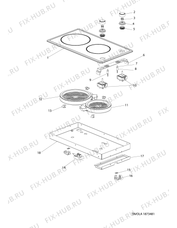 Схема №1 C320IX (F052941) с изображением Наставление для плиты (духовки) Indesit C00277973