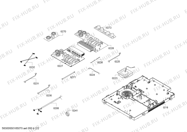 Взрыв-схема плиты (духовки) Siemens EH875SP11E SE.5I.80.TOP.VER.X.Top - Схема узла 02