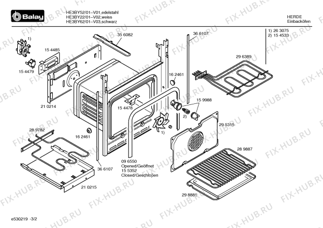 Схема №2 HE3BY62 с изображением Ручка управления духовкой для плиты (духовки) Bosch 00418794