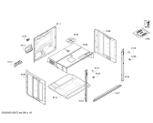 Схема №2 B18M42N0 с изображением Внешняя дверь для электропечи Bosch 00683025