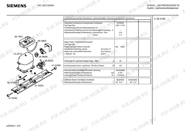 Схема №1 KG32U20 с изображением Дверь для холодильной камеры Siemens 00236515