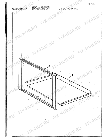 Схема №1 ER810020 с изображением Панель для вытяжки Bosch 00291582