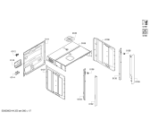 Схема №2 B45M62N0GB с изображением Панель управления для плиты (духовки) Bosch 00674877
