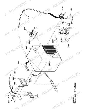 Схема №1 KRVX 6030 с изображением Другое для холодильной камеры Whirlpool 482000012902