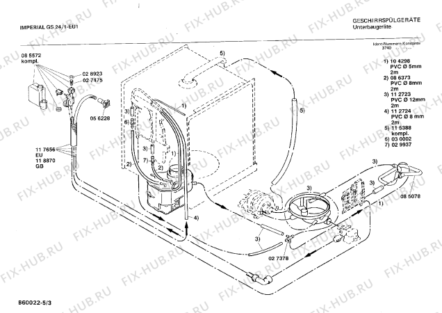Схема №1 0730302707 GS24/1 с изображением Панель для посудомоечной машины Bosch 00118296