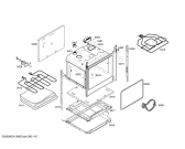Схема №2 HSV95D420F с изображением Фронтальное стекло для духового шкафа Bosch 00476546
