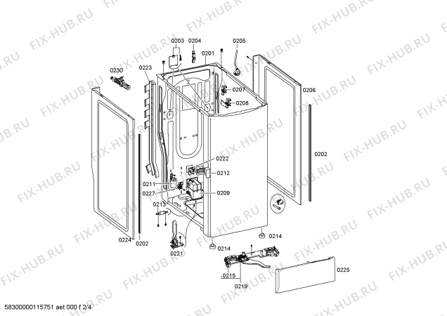 Схема №4 4TL750A TL750 с изображением Панель управления для стиралки Bosch 00660674