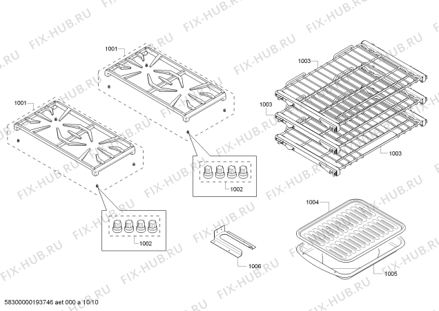 Схема №2 PRL364GDH с изображением Поднос для плиты (духовки) Bosch 11006314