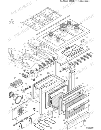 Схема №1 XC95MGANNL (F026546) с изображением Обшивка для электропечи Indesit C00085448