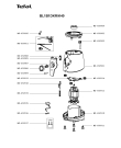 Схема №1 BL1B1D65/K40 с изображением Ручка регулировки для электромиксера Tefal MS-650906