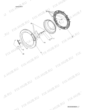 Схема №1 AWG 5104 MC с изображением Микромодуль для стиралки Whirlpool 482000010013