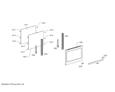Схема №2 F3460N0 с изображением Корпус для плиты (духовки) Bosch 00244271