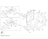 Схема №2 T24UW820LS с изображением Внешняя дверь для электропечи Bosch 00715149