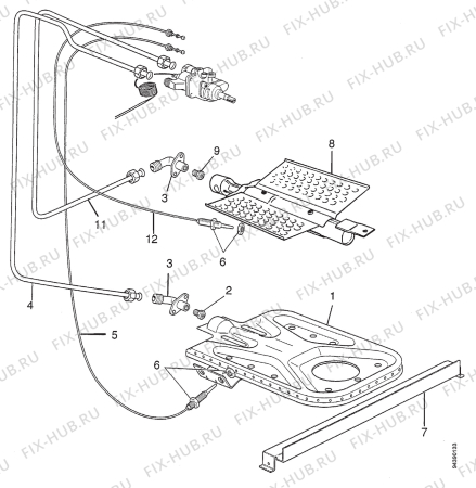 Взрыв-схема комплектующей Zanussi ZC4410W3 - Схема узла Section 5