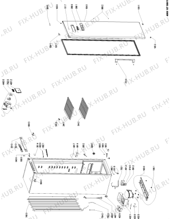 Схема №1 ACO060 (F095522) с изображением Наставление для холодильника Indesit C00516713