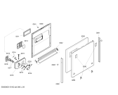 Схема №1 S44M57W1EU с изображением Передняя панель для посудомоечной машины Bosch 00445686