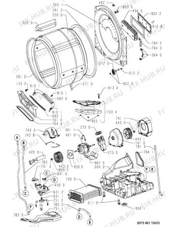 Схема №1 AWZ98133 (F092471) с изображением Инструкция по обслуживанию для стиральной машины Indesit C00371501