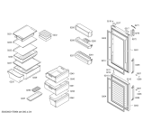 Схема №1 KGN36EW30 с изображением Дверь для холодильника Bosch 00712182