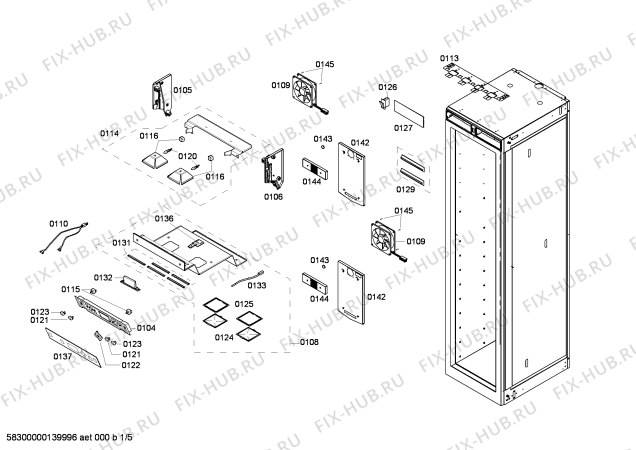 Схема №3 B24IW50NSP с изображением Крышка для холодильника Bosch 00478146