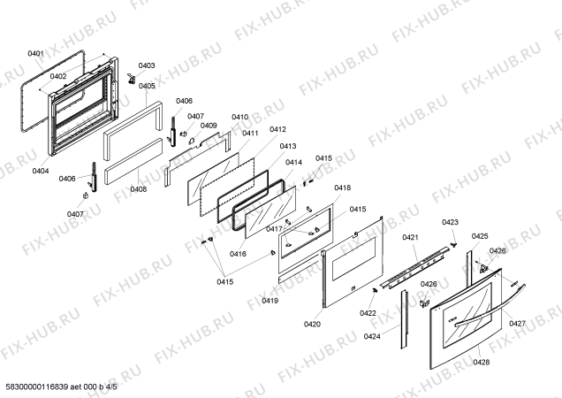 Схема №1 CM301US с изображением Шильдик для электропечи Bosch 00368458