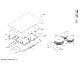 Схема №1 T48FT23X0 с изображением Модуль управления для плиты (духовки) Bosch 11020825