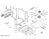 Схема №2 HL443202E с изображением Набор кнопок для плиты (духовки) Siemens 00611535