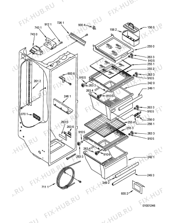 Схема №3 ARZ 730/B с изображением Декоративная панель для холодильной камеры Whirlpool 481246049267