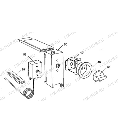 Взрыв-схема холодильника Zanussi ZVC17 - Схема узла Electrical equipment 268