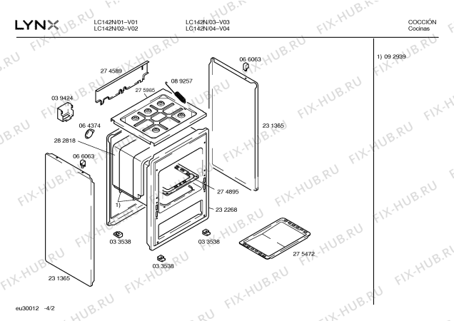 Схема №2 LC142 с изображением Панель для духового шкафа Bosch 00285745