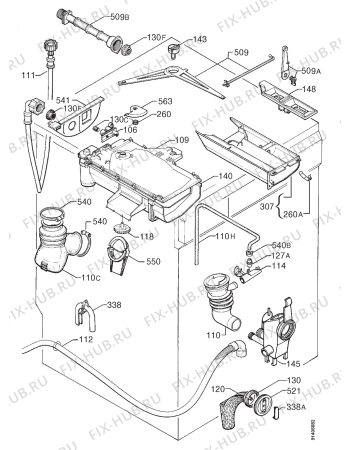 Взрыв-схема стиральной машины Privileg 024739 5 - Схема узла Hydraulic System 272
