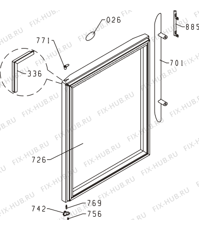 Взрыв-схема холодильника Gorenje XWC660 (154502, VC1666) - Схема узла 02