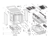 Схема №1 BCBO3T121PI (F102577) с изображением Накладка на панель управления для посудомойки Indesit C00503064