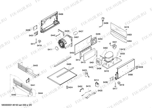Схема №1 T18IF70NSP с изображением Монтажный набор для холодильника Bosch 00684893