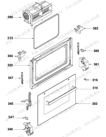 Схема №1 GCM131X (320808, QK6A000H) с изображением Холдер для свч печи Gorenje 337353