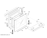 Схема №3 HBA63A450F с изображением Фронтальное стекло для плиты (духовки) Bosch 00683185