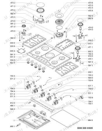 Схема №1 PGS 300/IX с изображением Соединительный элемент для электропечи Whirlpool 481981529774