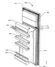 Схема №1 S2752DT с изображением Дверь для холодильника Aeg 6711514841