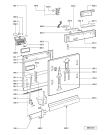 Схема №1 GSXP 7558/2 с изображением Панель для посудомойки Whirlpool 481245372921