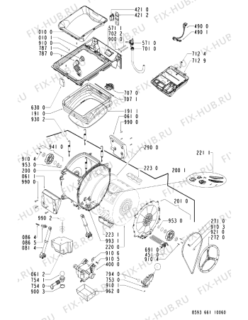 Схема №1 AWE 6616 W с изображением Микромодуль для стиралки Whirlpool 480111104649